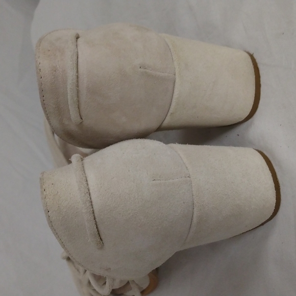 Alohas Suede Sandals With Block Heels Size EU 37/US 6.5 - Picture 5 of 10